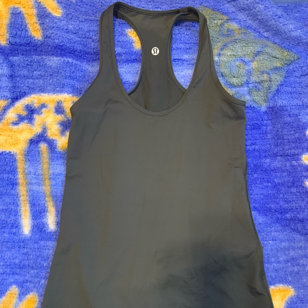 olive green lululemon racerback